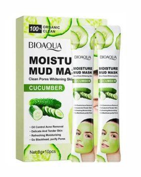 Очищающая маска с экстрактом огурца Bioaqua Cucumber Moisture Mud Mask 8мл 520240209 фото