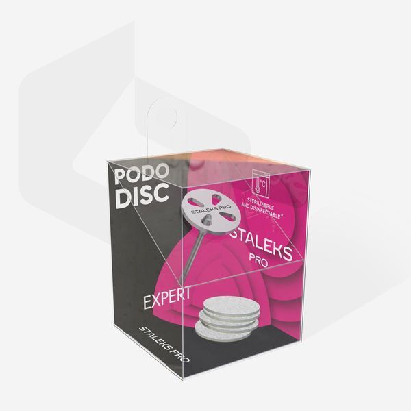 Педикюрный диск-основа STALEKS PRO EXPERT PODODISC S со сменными файлами 180 грит 15 мм (5 шт) PDset-15 фото