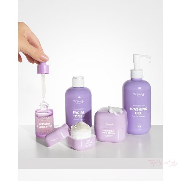 Бокс подарунковий серія "MICROBIOME CARE" Top Beauty 5 товарів в коробці УТ-00000293 фото