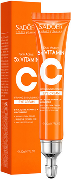 Крем для кожи вокруг глаз Sadoer 5X Vitamin C Eye Cream с витамином С 20 г 1345776 фото