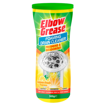 Очиститель для труб Elbow Grease Foaming Drain Cleaner Lemon Fresh, лимонная свежесть 500г 5053249278193 фото