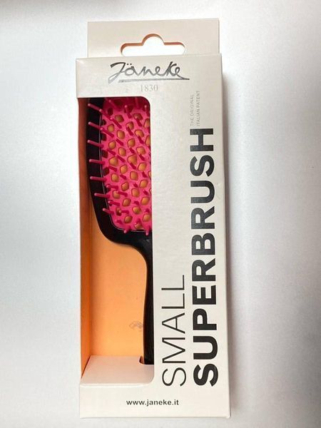 Janeke Superbrush Small Щітка для волосся чорна з рожевим 71SP234FFL фото