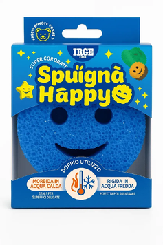 Губка кухонна IRGE Smile Scrub 10&times;10&times;3 см синя IRG-SH-BLUE фото