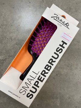 Janeke Superbrush Small Щітка для волосся чорна з фіолетовим JSB-s-05 фото