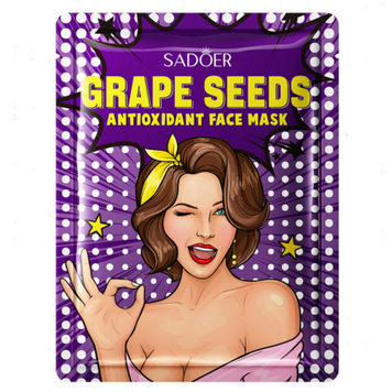 Антиоксидантна маска з виноградними кісточками SADOER GRAPE SEEDS ANTIOXIDANT FACE MASK - 25 г 2249 фото