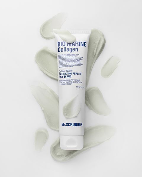 Отшелушивающий перлитовый скраб для лица Bio Marine Collagen с коллагеном и клеточной водой Mr.SCRUBBER 100г 1481 фото