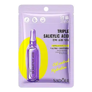 Тканевая маска с салициловой кислотой Sadoer Triple Salicylic Acid, 25 мл 4949 фото