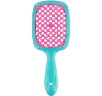 Janeke Superbrush Щетка для волос бирюзовая с розовым. 86SP226AR- фото