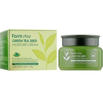 Зволожувальний крем із зеленим чаєм FarmStay Green Tea Seed Moisture Cream 100г 871101 фото