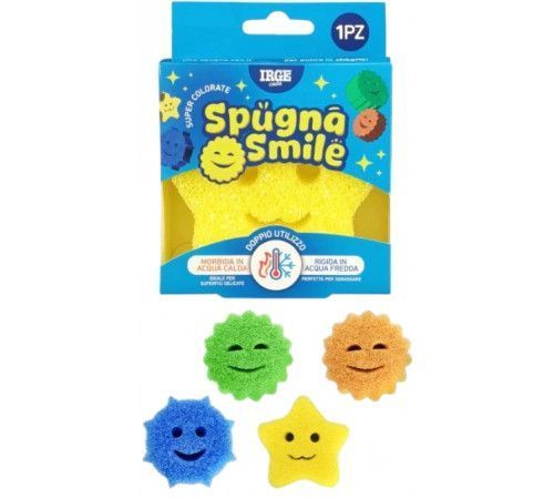 Губка кухонна IRGE Smile Scrub 10&times;10&times;3 см оранжева IRG-SH-ORANGE фото