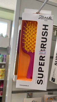 Janeke Superbrush Щітка для волосся рожевий з жовтим JSB-016 фото