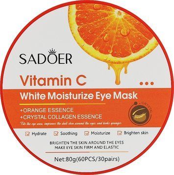 Отбеливающие патчи для глаз Sadoer Vitamin C Whiten Moisturize Eye Mask SDR-EM-10013 фото