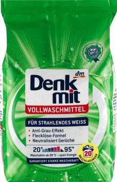 Порошок для білого Denkmit 20 прань 1,35кг DM-VMC-5.2-1.35 фото