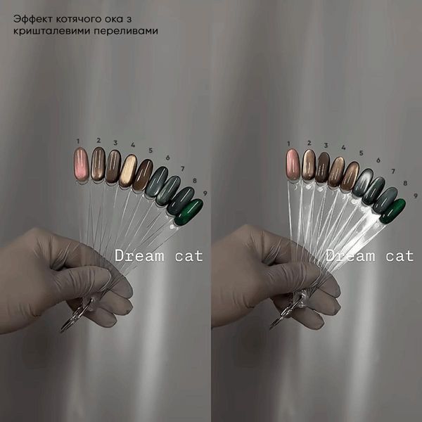 SAGA гель лак кошачий глаз хрустальный Dream Cat 10 мл TPO & HEMA Free №1 медно-розовое rfk-d08-wbm фото
