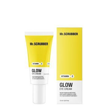 Висвітлювальний крем для шкіри навколо очей Glow Vitamin C зі стабільним вітаміном С Mr.SCRUBBER 15мл 1533 фото