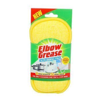 Губка чистящая Elbow Grease Scrubbing Pad абразивная, желтая, 1 шт 1402409 фото