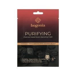 Тканинна маска для обличчя, що очищає на основі деревного вугілля Bogenia Purifying Charcoal-Based Facial Cleanising Mask 25г BG324 №002 BG324 №002 фото