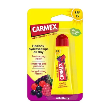 Зволожувальний бальзам для губ Carmex Moisturising Lip Balm Wild Berry, SPF 15, 10 г CRMX-LB-WB фото