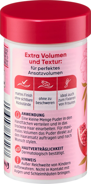 Пудра для объема волос Balea Volume Pretty Pomegranate Powder 10г 1567808 фото