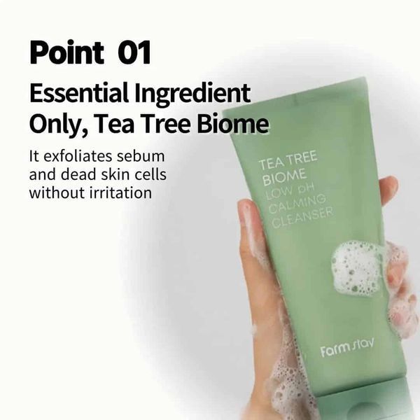 Пенка для умывания FarmStay Tea Tree Biome Low pH Calming Clean 180 мл FrmSt-0003 фото
