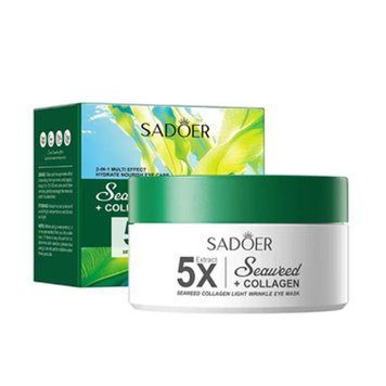 Гідрогелеві патчі з екстрактом водоростей і колагеном Sadoer 5X Seaweed Collagen Light Wrinkle Eye Mask 80шт 1586342 фото