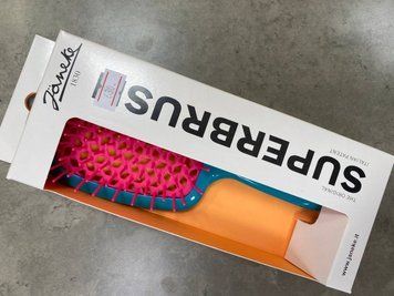 Janeke Superbrush Щітка для волосся, Блакитна з рожевим JSB-8 фото