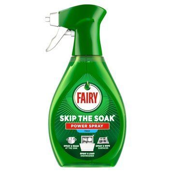 Спрей для миття посуду, плити та поверхонь від жиру Fairy Skip the Soak Dish Spray Fresh, 650 мл 8700216585682 фото