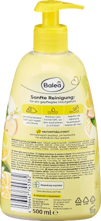 Жидкое крем-мыло Balea "Ginger & Lemon" Имбирь и лимон 500 мл 1521966 фото