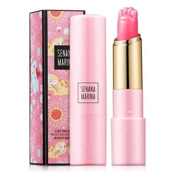 Зволожуючий бальзам для губ Senana Marina Cat Delicate Protection Moist Lip Balm з легким рожевим відтінком 844 фото