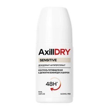 Кульковий дезодорант антиперспірант AxillDRY Sensitive до 48 годин 50 мл 2548 фото