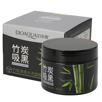 BIOAQUA Actived carbon cleansrer очисна маска з активованим бамбуковим вугіллям 140г BA-FM-15 фото