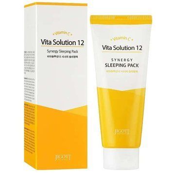 Нічна маска Jigott Vita Solution 12 Synergy Sleeping Pack Оздоровлююча 180 мл Jgtt-0090 фото