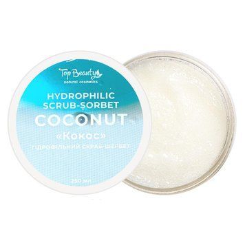 Скраб-щербет гідрофільний для тіла Кокос Top Beauty Hydrophilic Scrub-Sorbet Coconut 250 мл 2177 фото