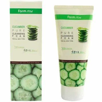 Пінка для вмивання FarmStay Cucumber Pure Cleansing Foam на огірковому екстракті 180 мл FrmSt-0009 фото