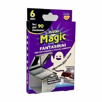 Поглинач неприємних ароматів Mister Magic для смітника fantasmini per pattumiere e piccoli ambienti, 6 шт MM-S65472 фото