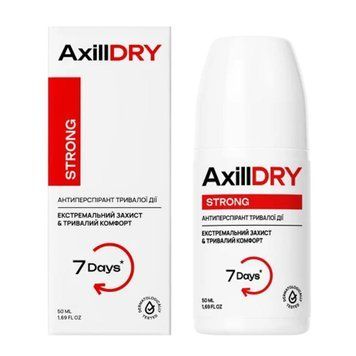 Кульковий антиперспірант тривалої дії AxillDRY Strong до 7 днів 50 мл 2621 фото