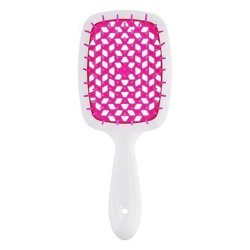 Janeke Superbrush Щетка для волос белая с розовым. SP226BIAFFL фото