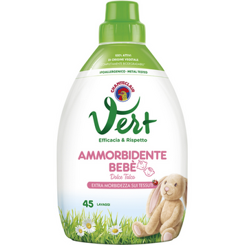 Концентрированный смягчитель детского белья Ammorbidente Bebe Chante clair Vert 900мл 8015194524111 фото