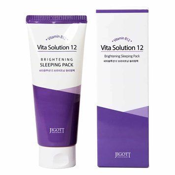 Нічна маска Jigott Vita Solution 12 Brightening Sleeping Pack Освітлююча 180 мл Jgtt-0092 фото