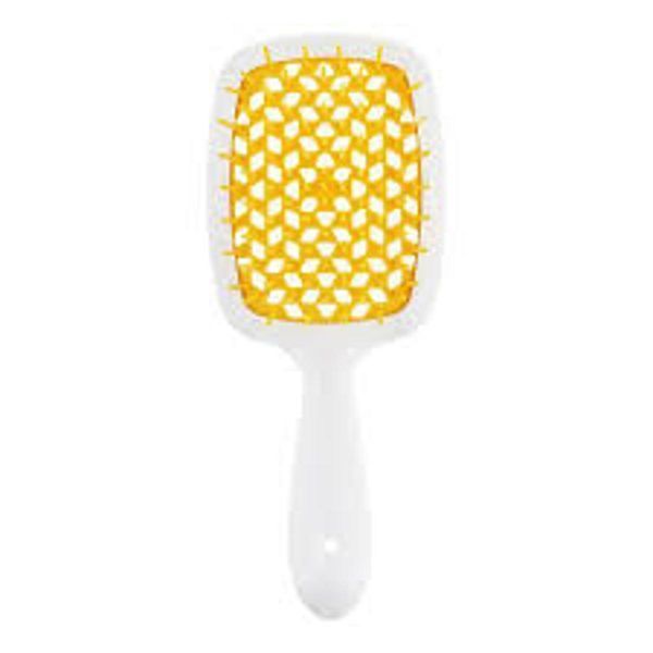 Janeke Superbrush Щетка для волос белая с желтым SP226BIAGIA  фото