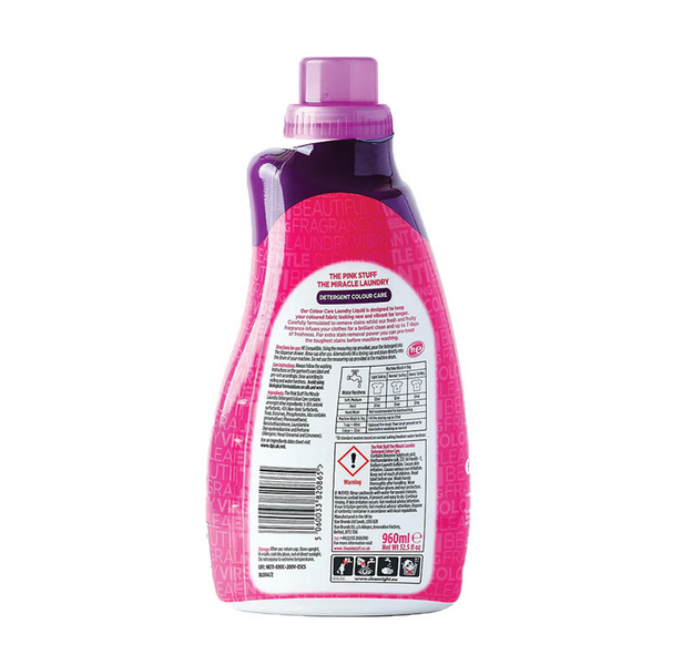Гель-концентрат для прання кольорових речей The Pink Stuff Laundry Detergent Colour Care 30 прань 960 мл pss011 фото