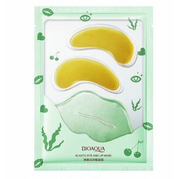 Набор гидрогелевых патчей для кожи вокруг глаз и губ, Bioaqua Moisturizing Eye and Lip Mask BA-EM-10012 фото