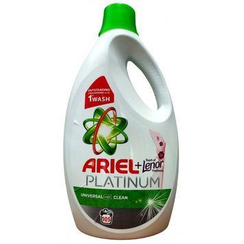 Гель для стирки универсальный Ariel Platinum + Lenor 5775мл 00047758 фото