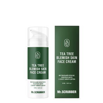 Матирующий крем от недостатков кожи Tea Tree Blemish Skin Face Cream с маслом чайного дерева Mr.SCRUBBER 50мл 1632 фото