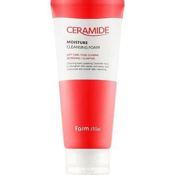 Зволожувальна пінка для вмивання FarmStay Ceramide Moisture Cleansing Foam з церамідами 180 мл FrmSt-0013 фото