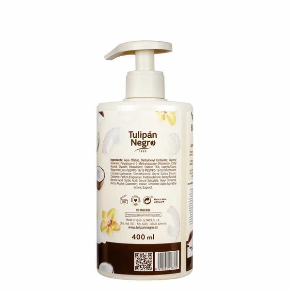 Лосьйон для тіла "Білий кокос" - Tulipan Negro Coco Pure White Body Lotion, 400 мл TN-LB-9 фото