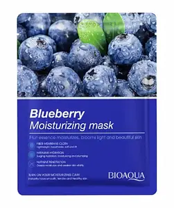 Маска для обличчя BIOAQUA Blueberry Moisturizing Mask з екстрактом чорниці зволожувальна 25 г BA-FM-25-02 фото