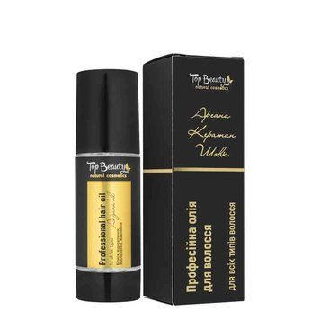 ОЛІЯ ДЛЯ ПОШКОДЖЕНОГО ВОЛОССЯ TOP BEAUTY PROFESSIONAL HAIR OIL З АРГАНОВОЮ ОЛІЄЮ 100 МЛ 00-00000335 фото