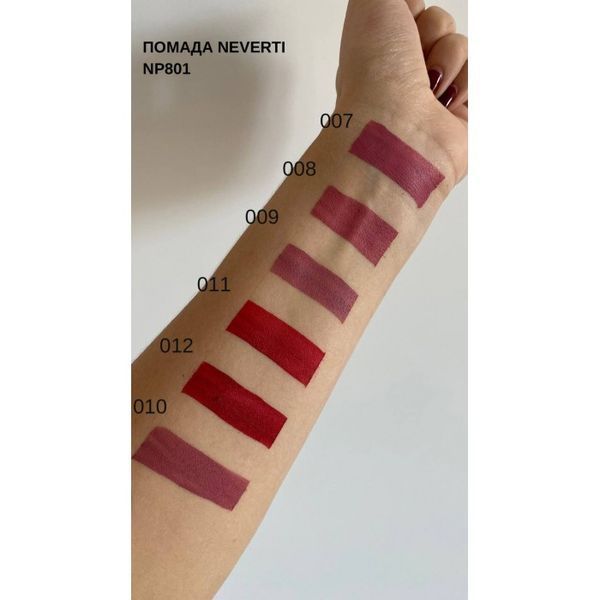 РIДКА ПОМАДА ДЛЯ ГУБ MATTE LIQUID LIPSTICK NEVERTI 001 NP801 фото