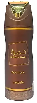 Дезодорант Lattafa Perfumes Khamrah Qahwa Дезодорант 200мл 6290362345480 фото